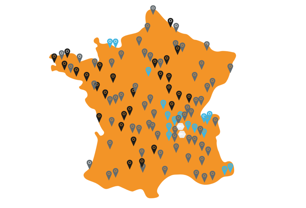 Carte des partenaires Cornut SAS Carte des partenaires Cornut SAS